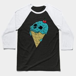 Ice Cream Skull Baseball T-Shirt